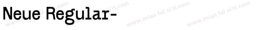 Neue Regular字体转换